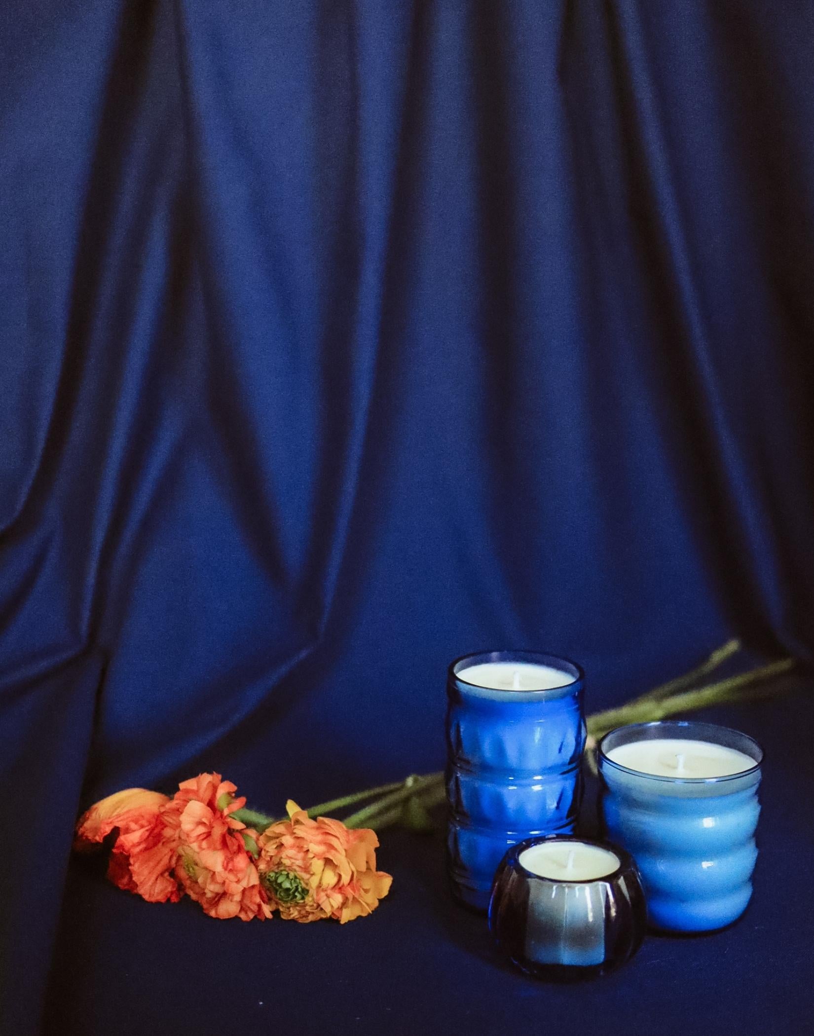 bougie naturelle made in france bleu