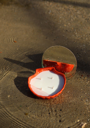 bougie céramique française forme coquillage