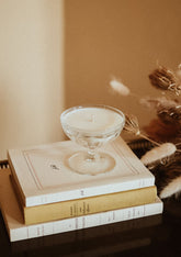bougie coupe champagne en verre